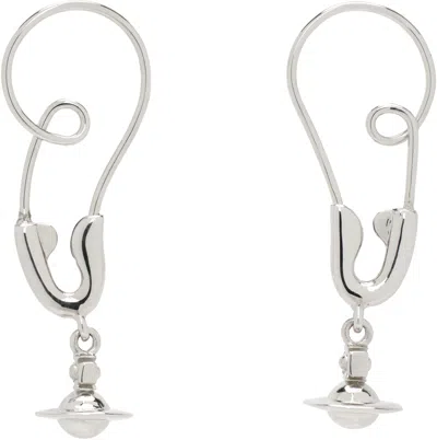 Vivienne Westwood Maxima Earrings In Silver