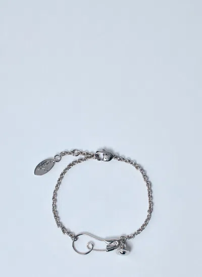 Vivienne Westwood Maxima Pendant Bracelet In Silver