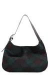 Vivienne Westwood Maxime Large Shoulder Bag Harris Tweed Check Dark-check In Multi