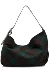 Vivienne Westwood Maxime Large Shoulder Bag Harris Tweed Check Dark-check In Green