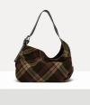 Vivienne Westwood Maxime Large Shoulder Bag Harris Tweed Check Light-check