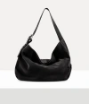 Vivienne Westwood Maxime Large Shoulder Bag Leather Black