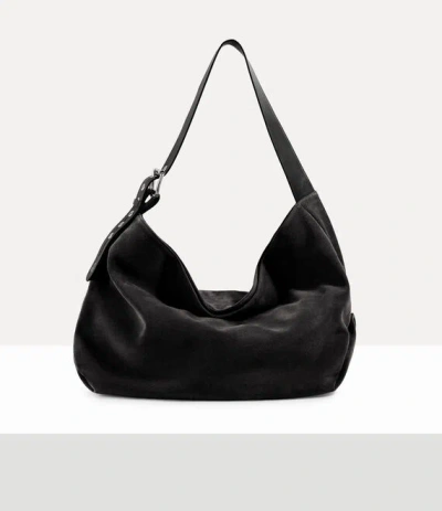 Vivienne Westwood Maxime Large Shoulder Bag Leather Black