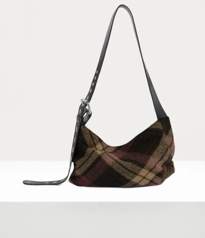 Vivienne Westwood Maxime Small Crossbody Harris Tweed Check Light-check