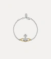 Vivienne Westwood Mayfair Bas Relief Bracelet -rhodium-gold-crystal-ab-crystal -rhodium-gold-crystal-ab-crystal Women In Silver