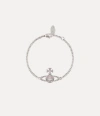 Vivienne Westwood Mayfair Bas Relief Bracelet Rhodium-light-rose-crystal Rhodium-light-rose-crystal Women