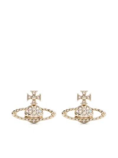 Vivienne Westwood Mayfair Bas Relief Earrings In Gold