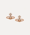 Vivienne Westwood Mayfair Bas Relief Earrings Pink-gold-rhodium-crystal Pink-gold-rhodium-crystal Women In Pink-gold-rhodium-crystal