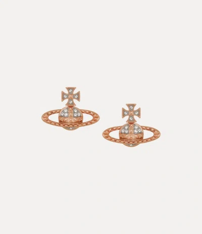 Vivienne Westwood Mayfair Bas Relief Earrings Pink-gold-rhodium-crystal Pink-gold-rhodium-crystal Women