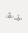 Vivienne Westwood Mayfair Bas Relief Earrings Rhodium-light-rose-crystal Rhodium-light-rose-crystal Women