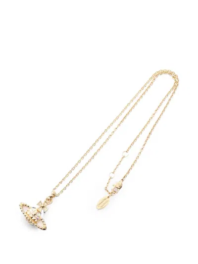 Pre-owned Vivienne Westwood Mayfair Bas Relief Necklace In Gold