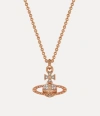 Vivienne Westwood Mayfair Bas Relief Pendant Necklace Pinkgold Brass Women In Pinkgold