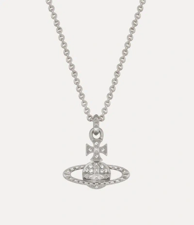 Vivienne Westwood Mayfair Bas Relief Pendant Necklace Rhodium-crystal-crystal Rhodium-crystal-crystal Women In Pattern