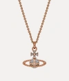 Vivienne Westwood Mayfair Bas Relief Pendant Pink Gold Brass Women In Pink Gold