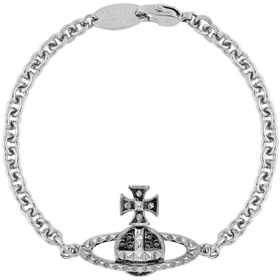 Vivienne Westwood Mayfair Bracelet Silver In Metallic