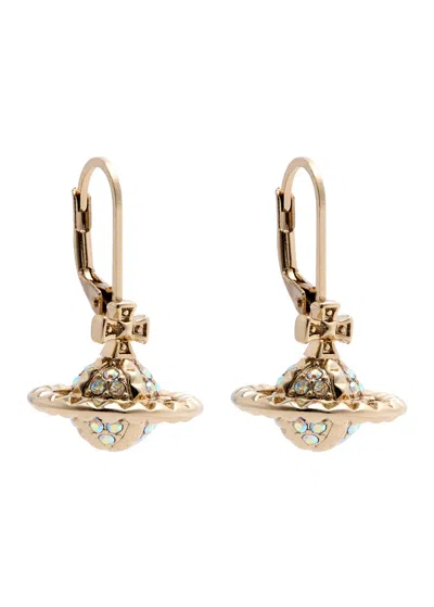 Vivienne Westwood Mayfair Small Orb Drop Earrings In Gold