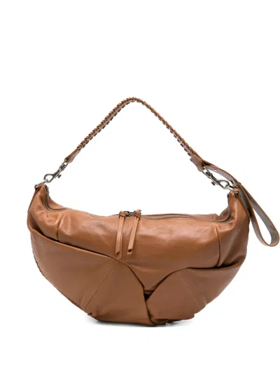 Vivienne Westwood Medium Agnes Shoulder Bag In Brown