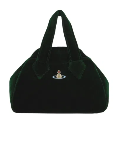 Vivienne Westwood Medium Archive Yasmine Handbag In Black