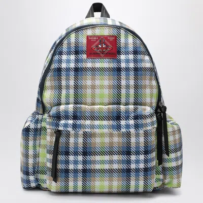 Vivienne Westwood Medium Backpack With George Check Pattern And Logo In Pink