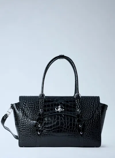 Vivienne Westwood Medium Bettina Handbag In Black