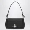 Vivienne Westwood Medium Black Smooth Shoulder Bag Hazel In Gray