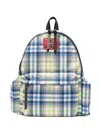 Vivienne Westwood Medium George Check-pattern Logo-patch Backpack In White