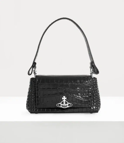 VIVIENNE WESTWOOD HAZEL MEDIUM HANDBAG LEATHER BLACK ONE SIZE WOMEN