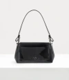 Vivienne Westwood Medium Hazel Handbag Leather Blackenamel-orb One Size Women In Black