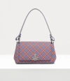 Vivienne Westwood Tartan Print Hazel Top-handle Bag In Blue-orange-tartan-