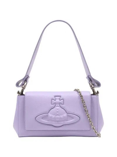 Vivienne Westwood Medium Hazel Orb-motif Shoulder Bag In Purple