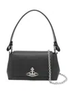 Vivienne Westwood Medium Smooth Shoulder Bag Hazel In Black