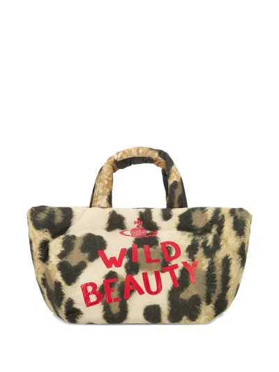 Vivienne Westwood Medium Maud Printed Handle Tote Bag In Neutral
