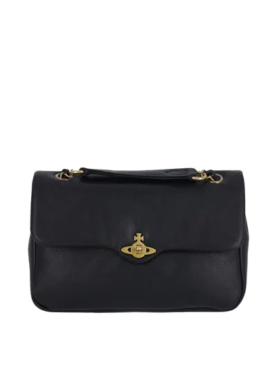 Vivienne Westwood Medium Shoulder Bag In Black