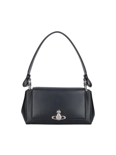 Vivienne Westwood Medium Shoulder Bag "hazel" In Black