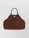 Vivienne Westwood Medium Structured Handbag Top Handle In Brown