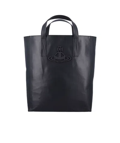 Vivienne Westwood Medium Tote Bag In Black