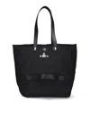 Vivienne Westwood Rectangular Tote Bag Top Handles In Black