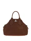 Vivienne Westwood Medium Structured Handbag Top Handle In Brown