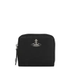 Vivienne Westwood Medium Zip Wallet In Black