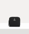 Vivienne Westwood Medium Zip Wallet Faux Leather Black One Size Unisex In Black