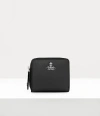 Vivienne Westwood Medium Zip Wallet Faux Leather Black One Size Unisex In Black