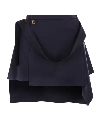 VIVIENNE WESTWOOD VIVIENNE WESTWOOD MEGHAN HIGH-WAIST ASYMMETRIC SKIRT