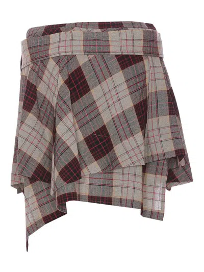 Vivienne Westwood Meghan Kilt Skirt In Red