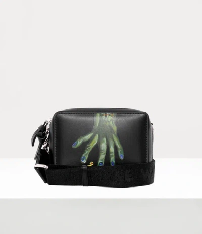 Vivienne Westwood Melih Camera Bag In Black-hand