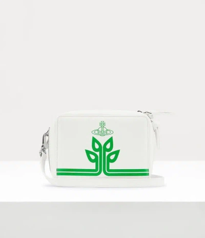 Vivienne Westwood Melih Camera Bag In White-green-tree