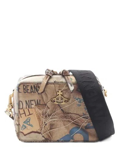 Pre-owned Vivienne Westwood Melih Orb Camera Bag Shoulder Bag In Neutral