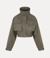 Vivienne Westwood Memphis Cropped Bomber In Khaki