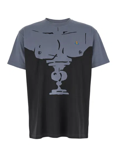 Vivienne Westwood Men Bust Classic T-shirt In Grey
