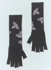 Vivienne Westwood Men Fingerless Orb Gloves In Black