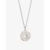 Vivienne Westwood Mens Platinum Janus Orb-engraved 925 Sterling Silver Pendant Necklace In Platinum